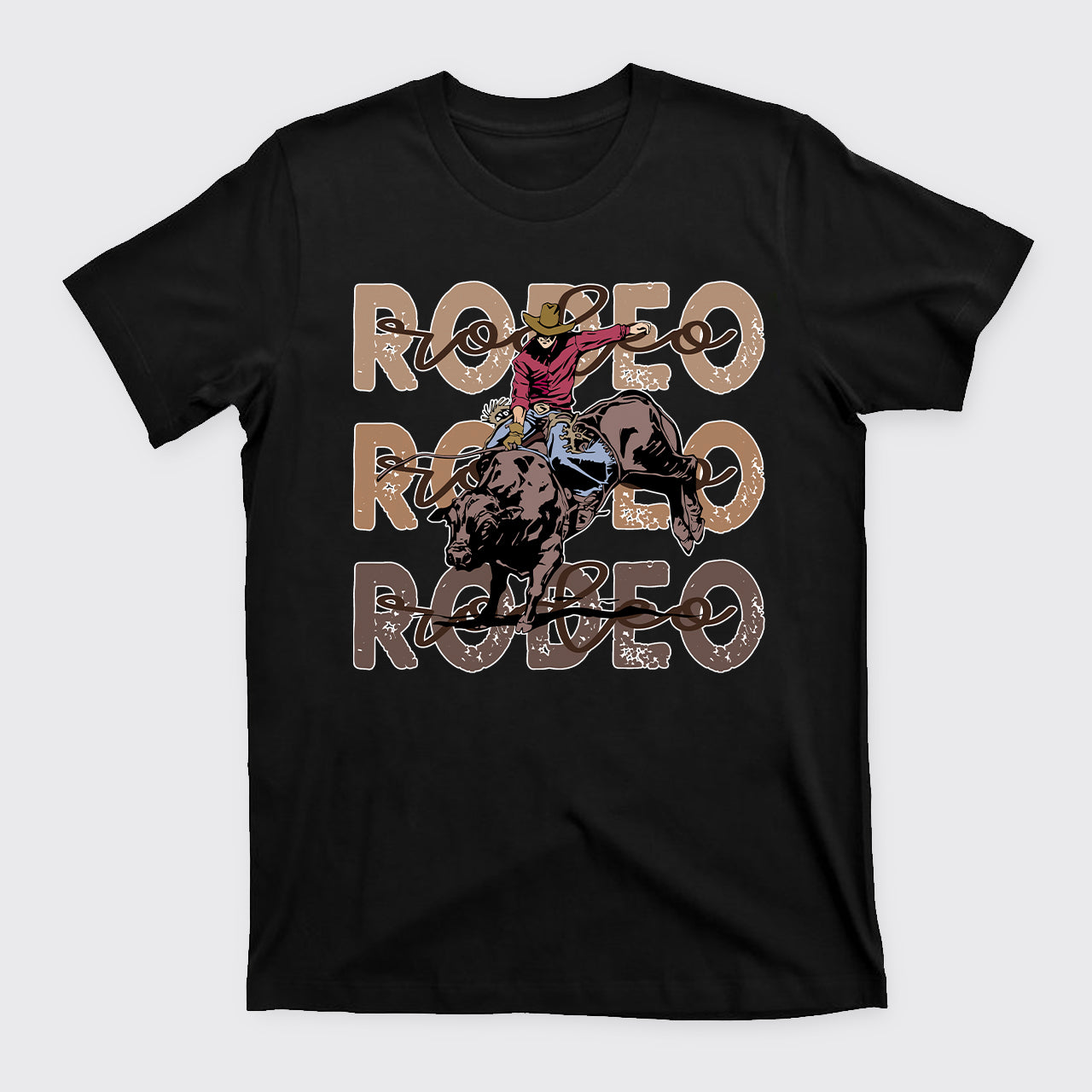 Retro Rodeo Western Cowboy T-Shirts