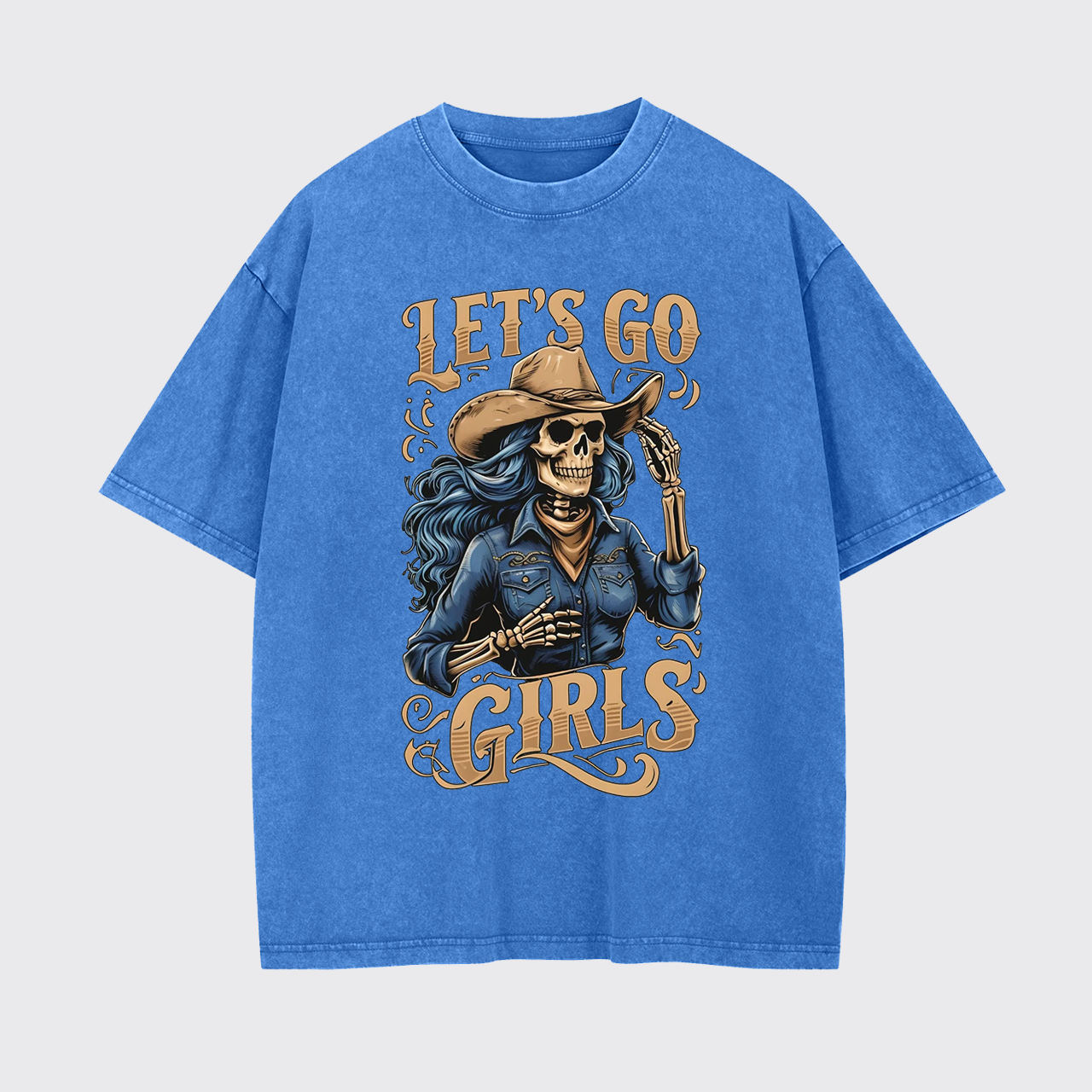 Let's Go Girls Creepy Cowgirl Garment-dye Tees