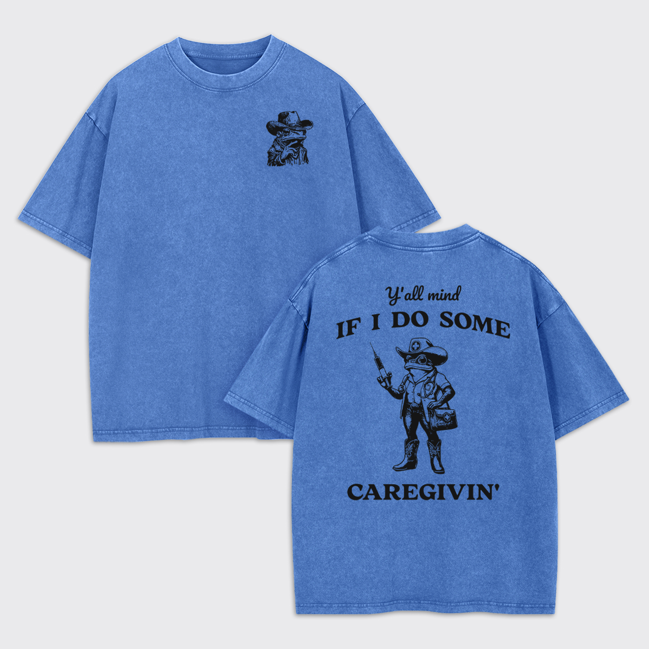 Retro Western Caregiver Garment-dye Tees