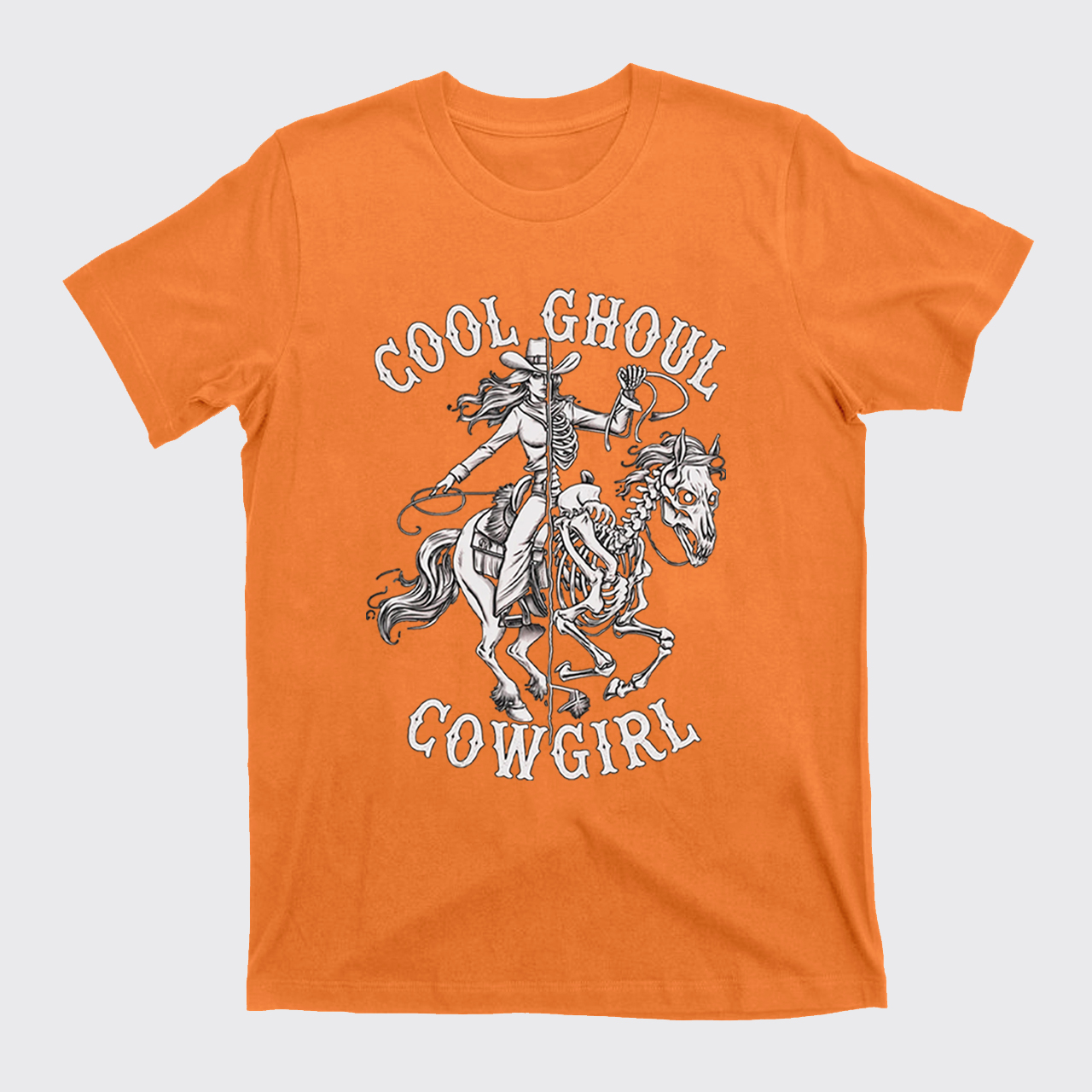 Halloween Cool Ghoul Cowgirl T-Shirts
