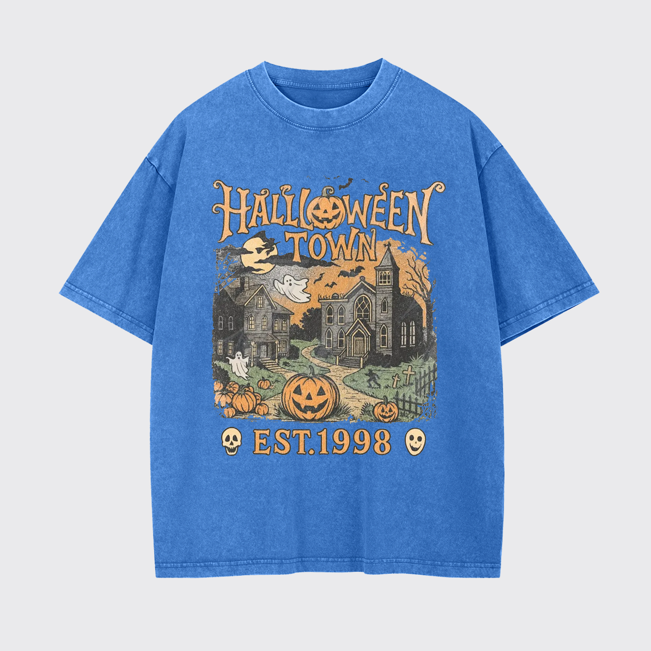 Vintage 90s Halloween Spooky Garment-dye Tees