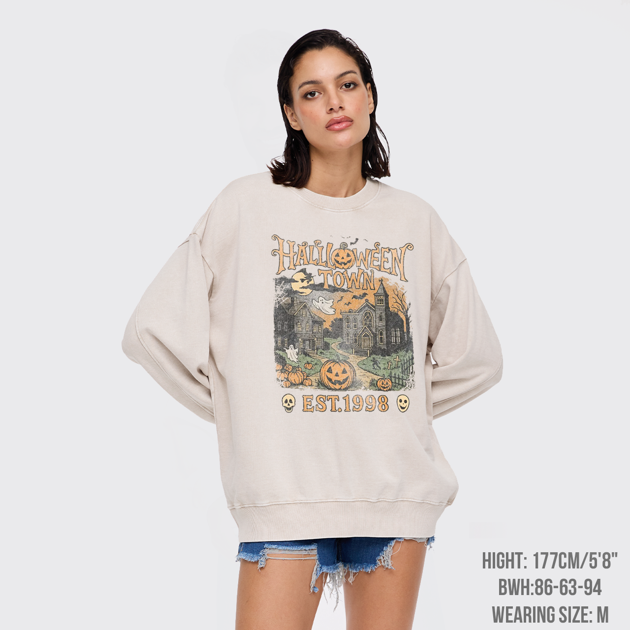 Vintage 90s Halloween Spooky Washed Sweatshirts