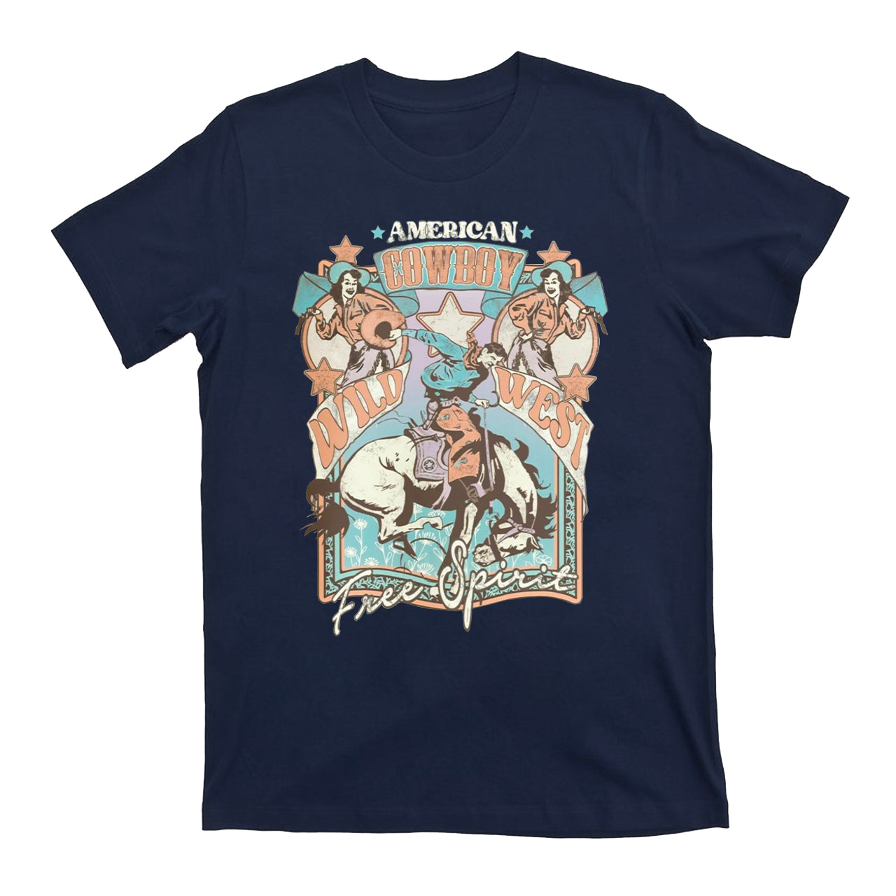 American Cowboy Wild West Cowboy T-Shirts