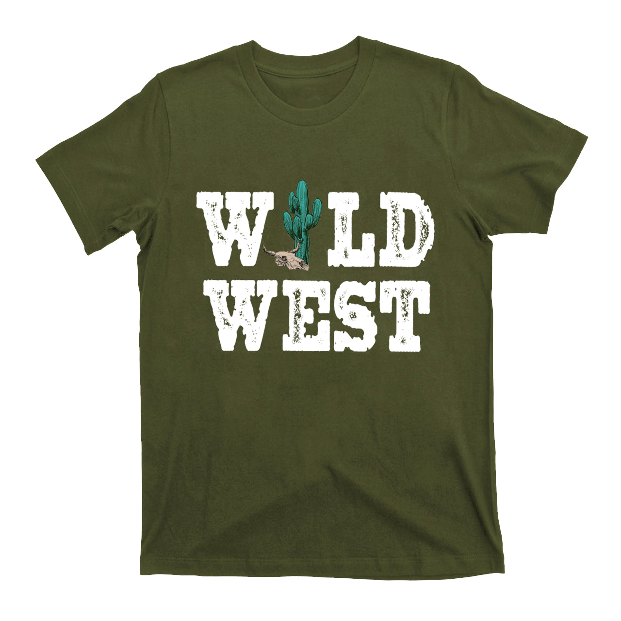 Wild West Cow Skull Cowbo T-Shirts