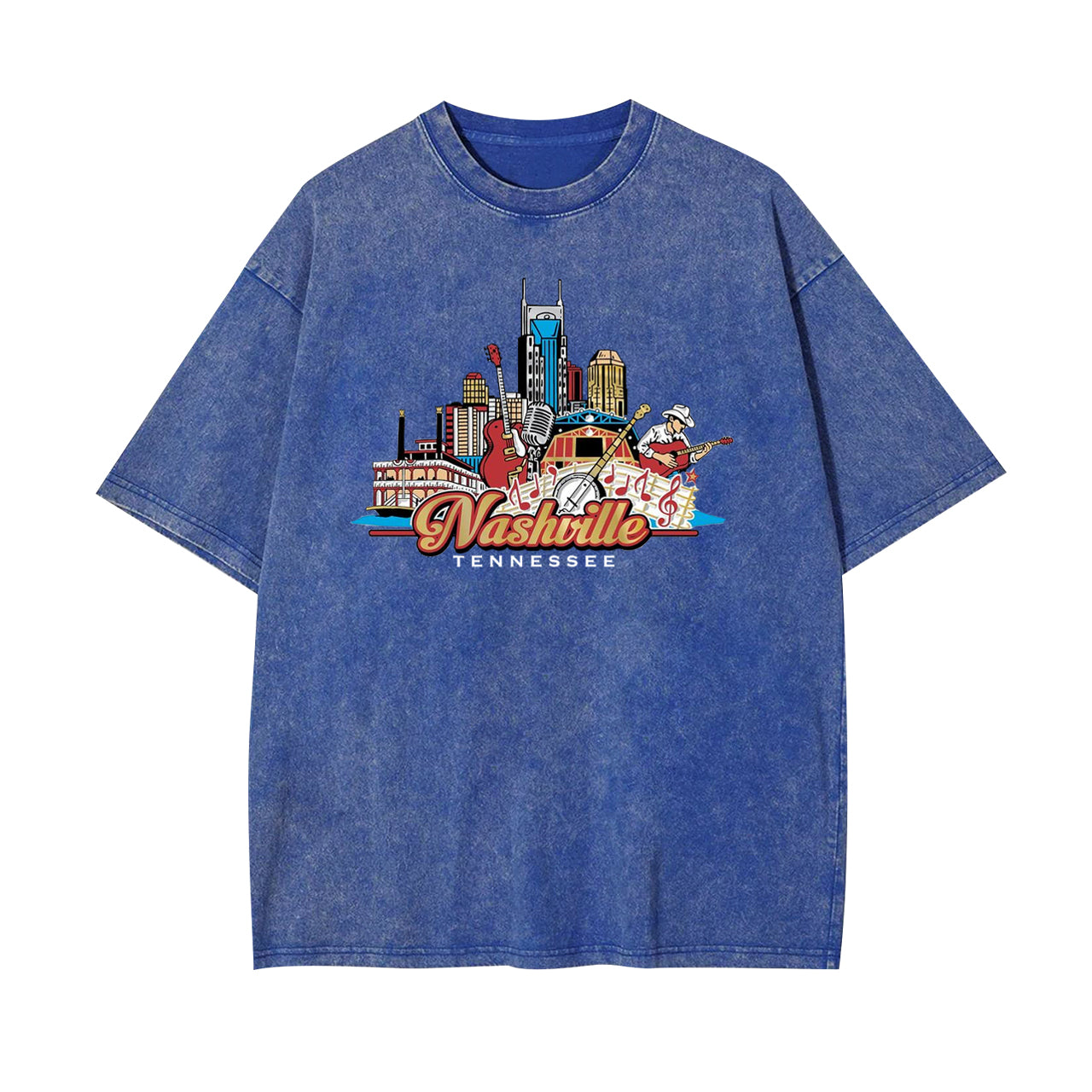 Nashville Tennessee Country Music City Garment-dye Tees