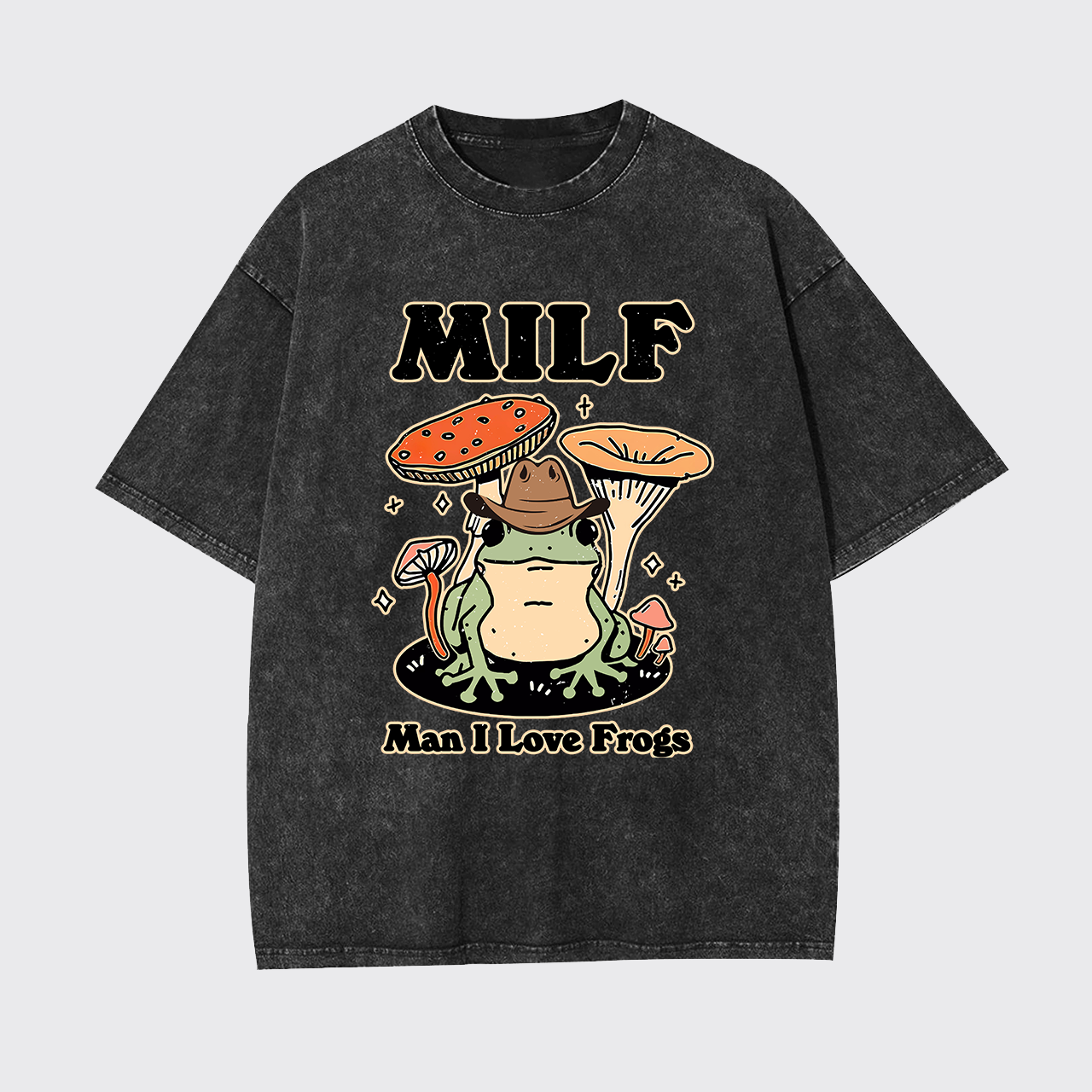 Funny MILF Froggy Garment-dye Tees