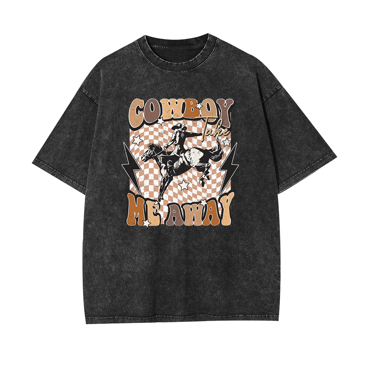 Cowboy Take Me Away Vintage Garment-dye Tees