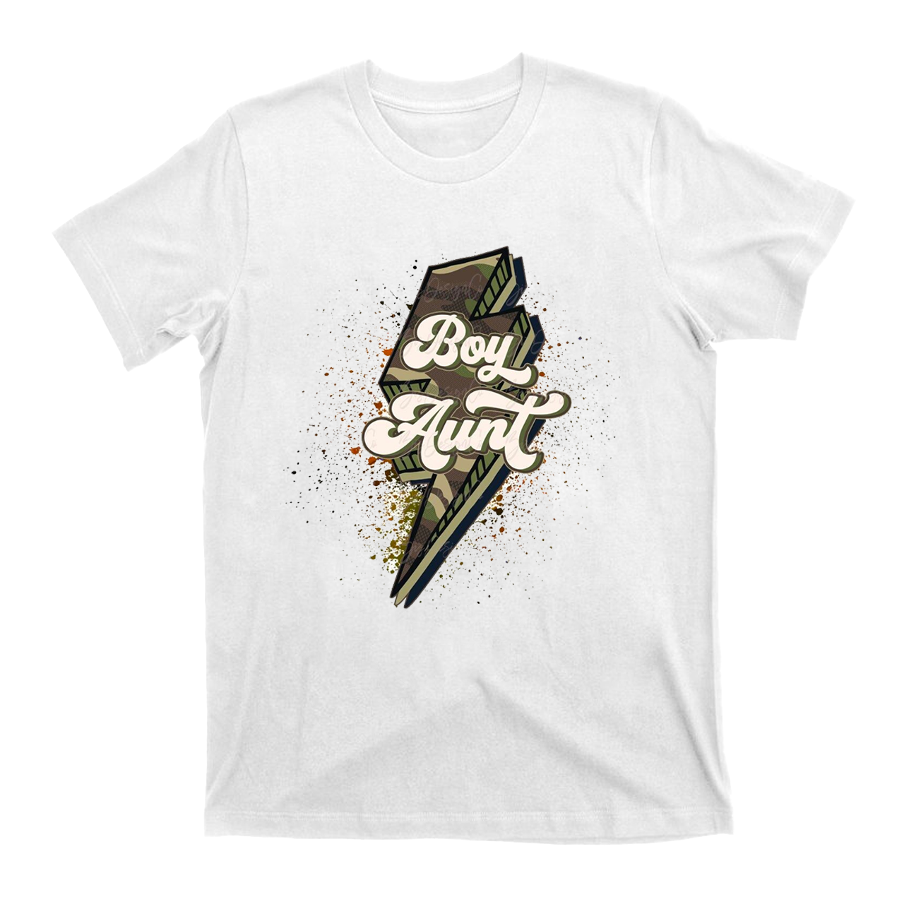Boy Aunt Lightning Splash T-Shirts