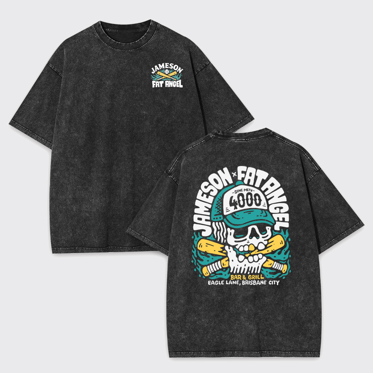 Jameson and Fat Angel sports bar Garment-dye Tees