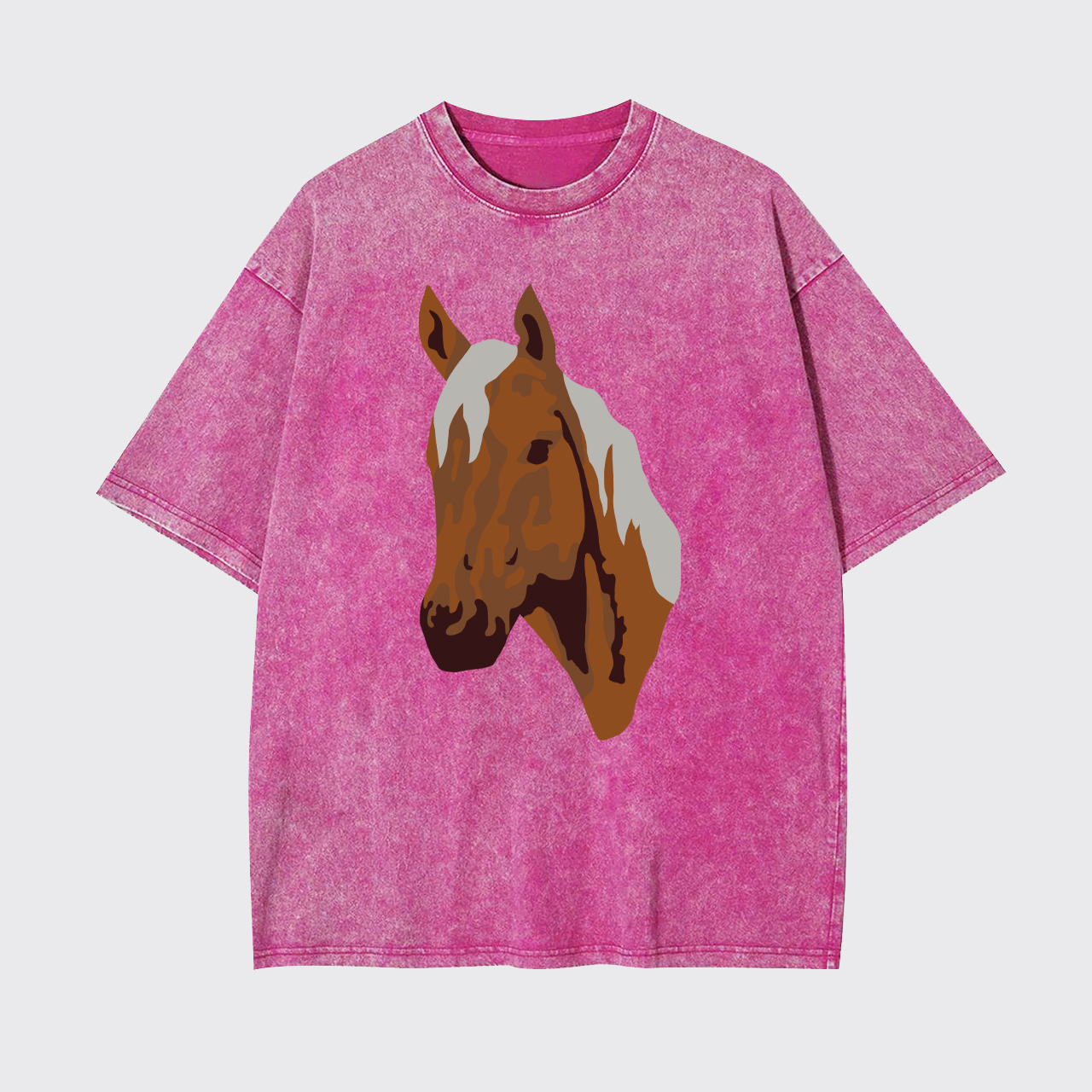 Rodeo Western Horse Garment-dye Tees