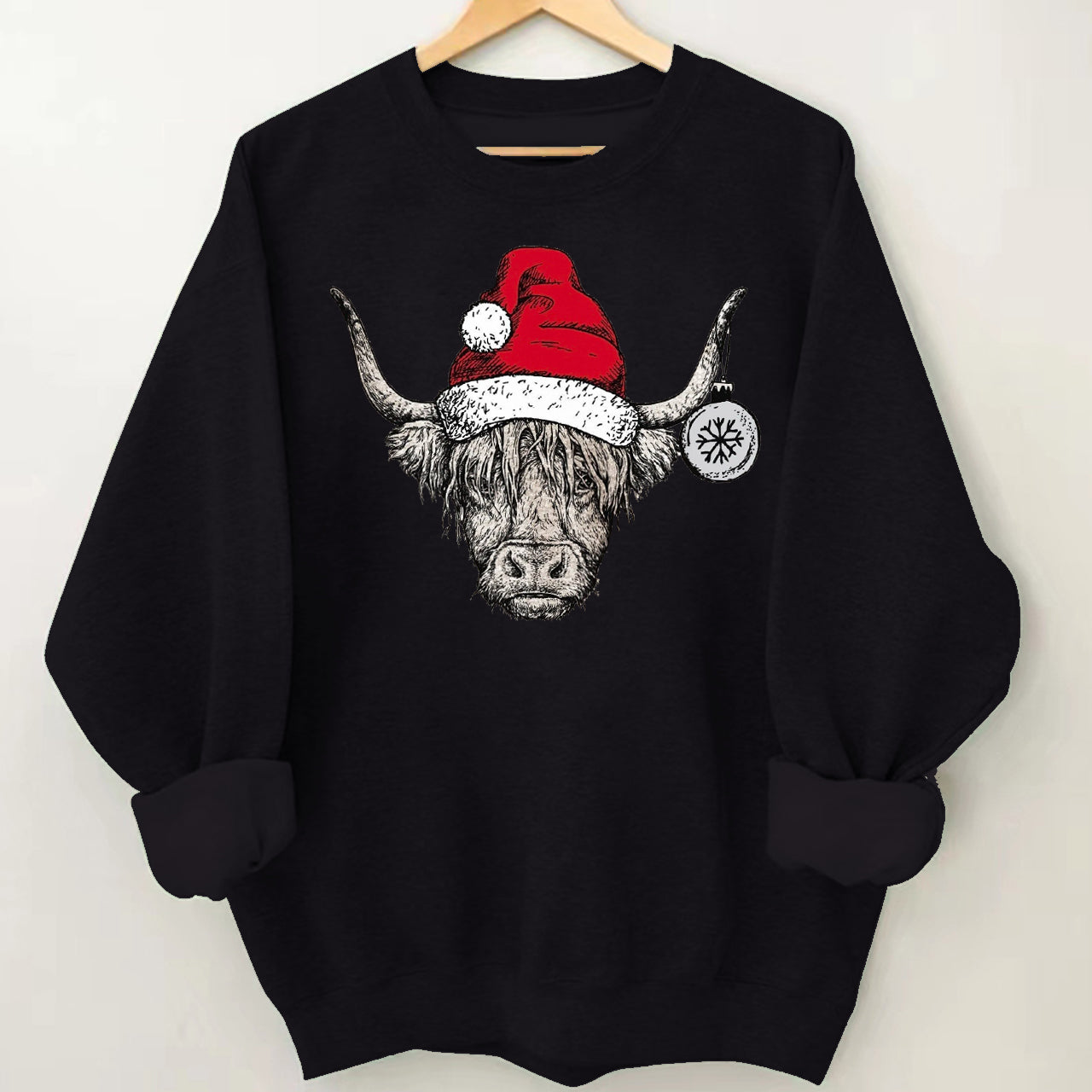 Christmas Highland Cow Sweatshirt