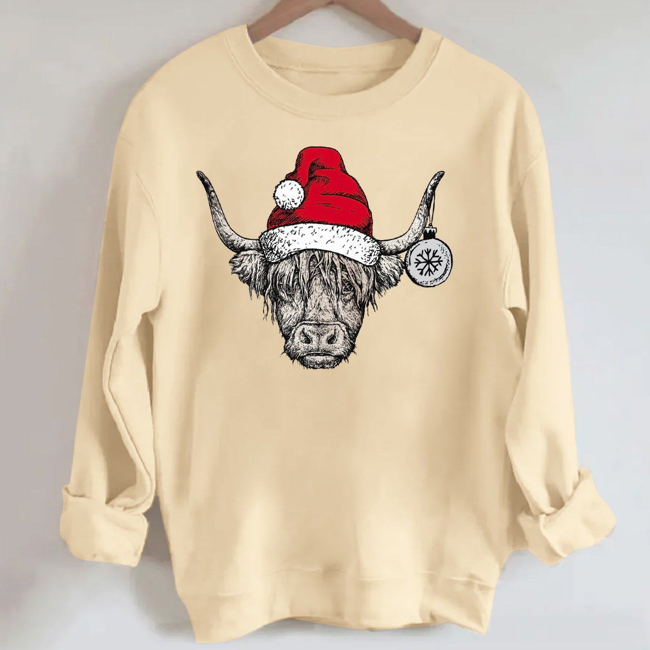 Christmas Highland Cow Sweatshirt