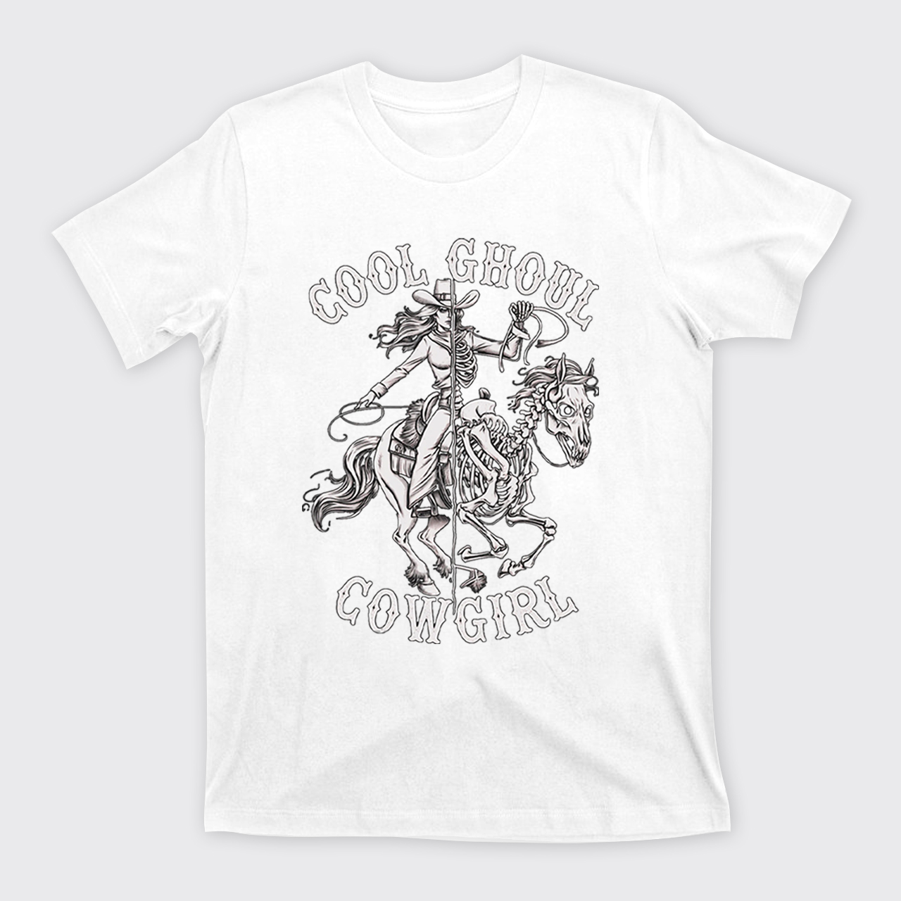 Halloween Cool Ghoul Cowgirl T-Shirts