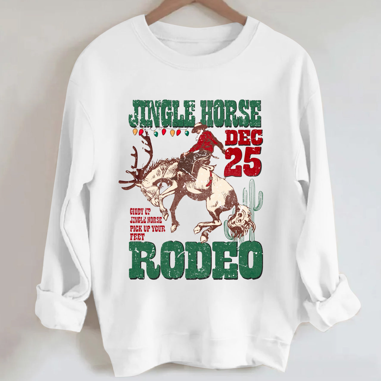 Jingle Cow Boy Christmas Highland Cow Sweatshirt