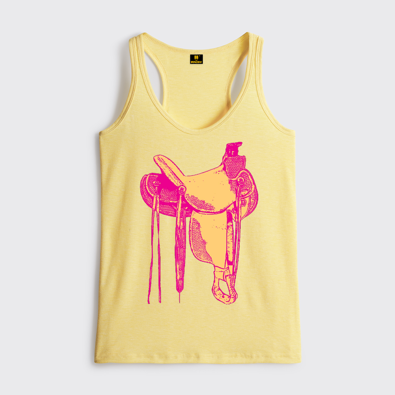 Western Pink Saddle Classic Tanks