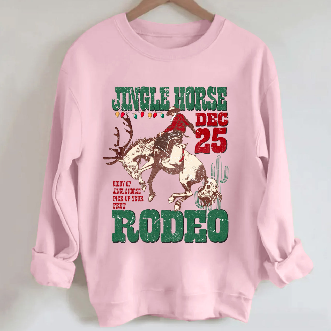 Jingle Cow Boy Christmas Highland Cow Sweatshirt