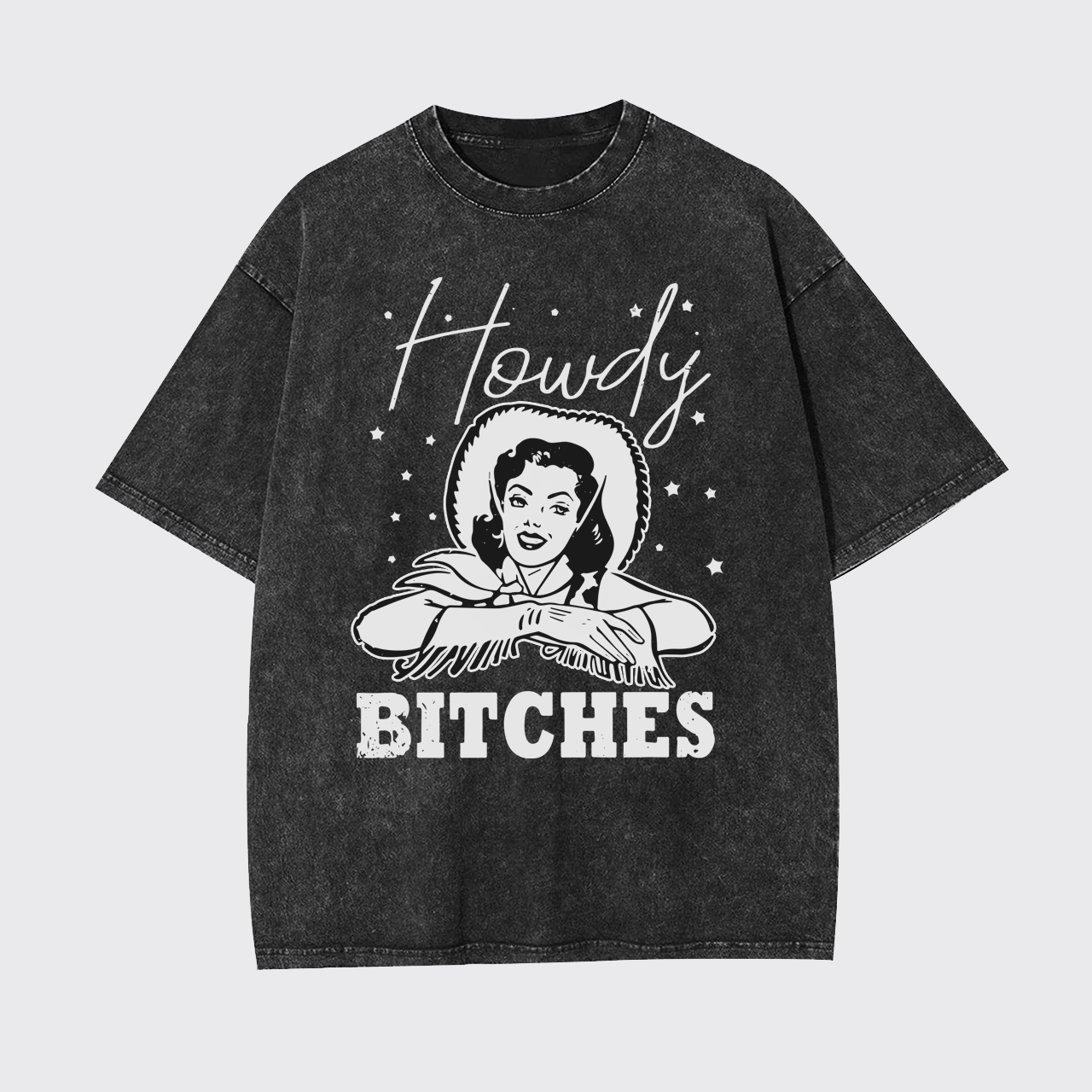 Vintage Howdy Rodeo Western Country Garment-dye Tees