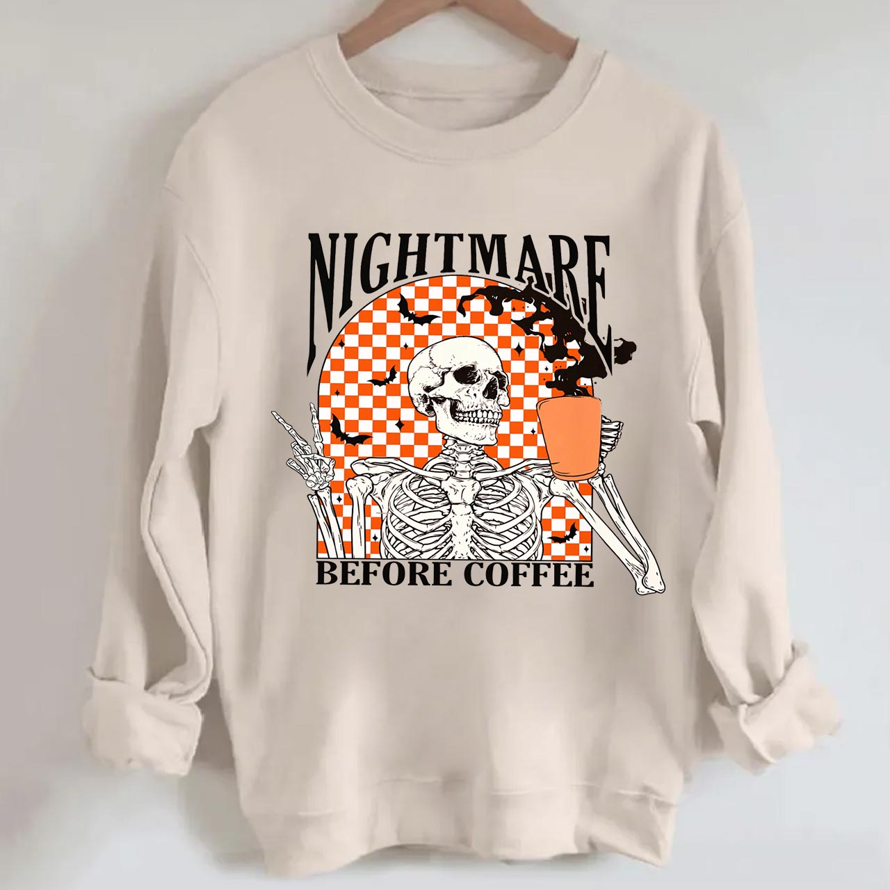Nightmare Before Coffee Halloween Sweatshirt