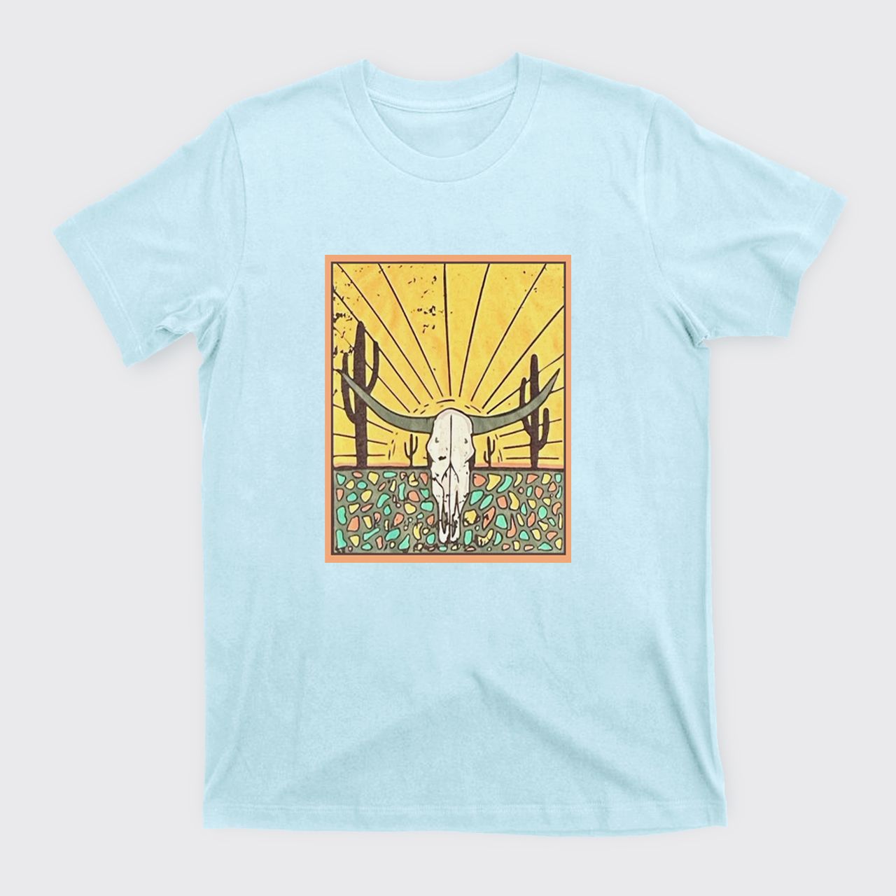 Wild Cow Skull T-Shirts