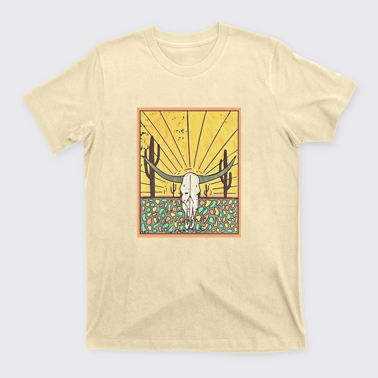 Wild Cow Skull T-Shirts