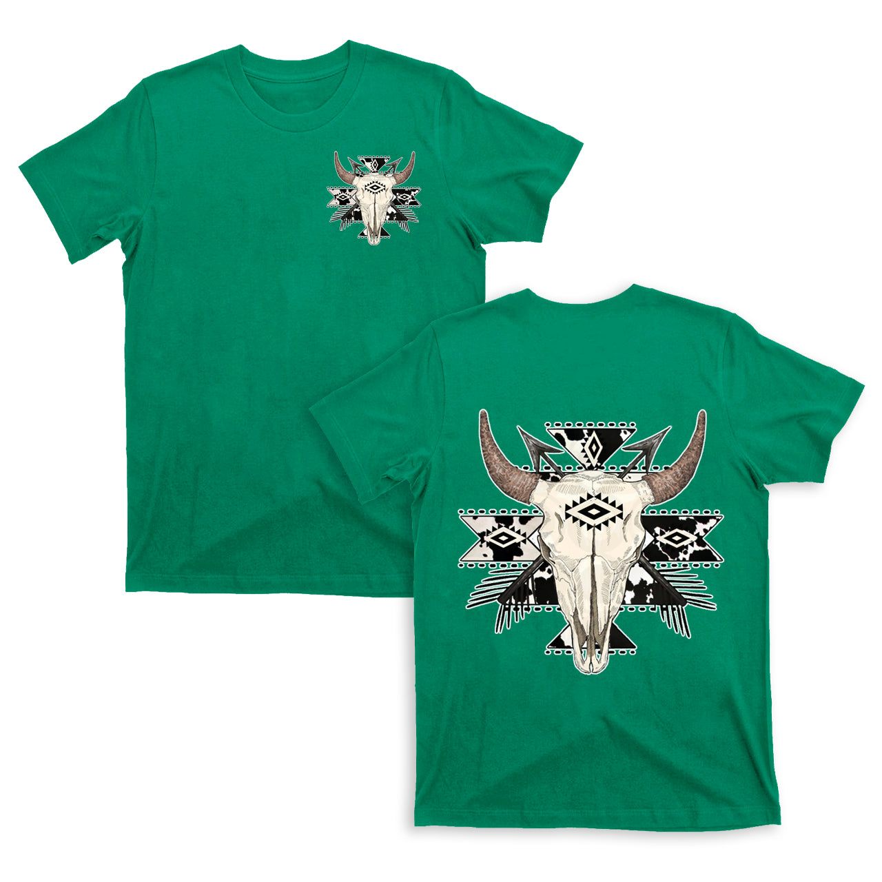 Cowboy Western Mysterious Color double sided T-Shirts