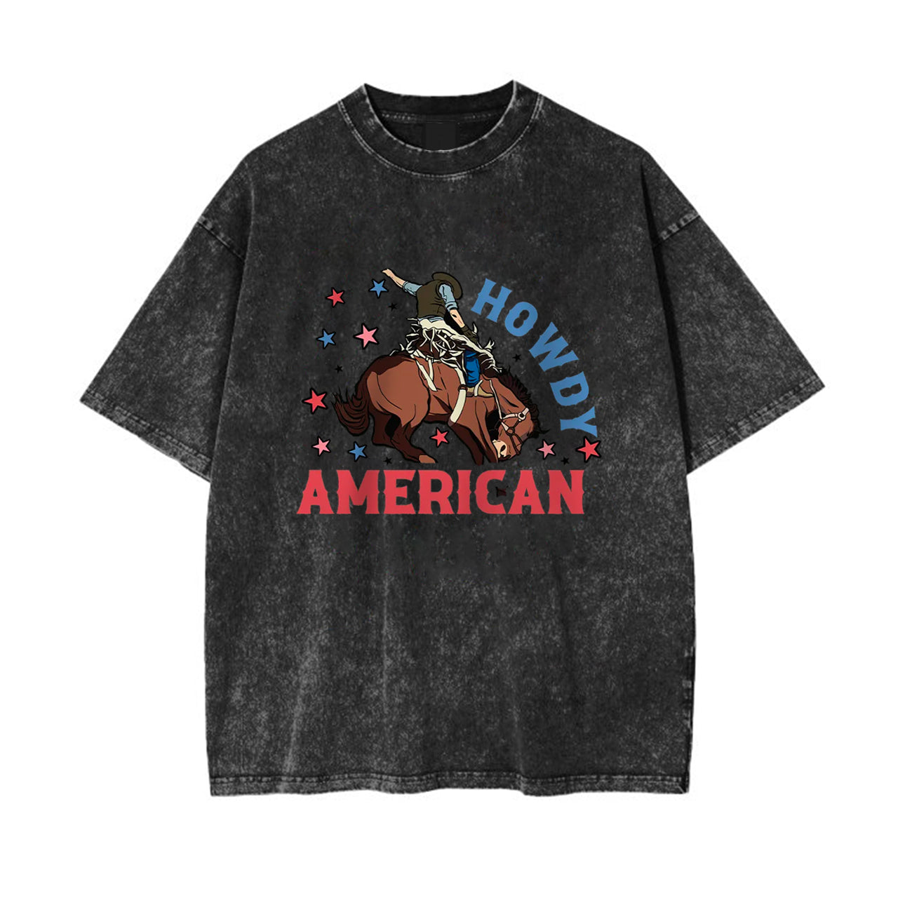Howdy American Independence Day Garment-dye Tees