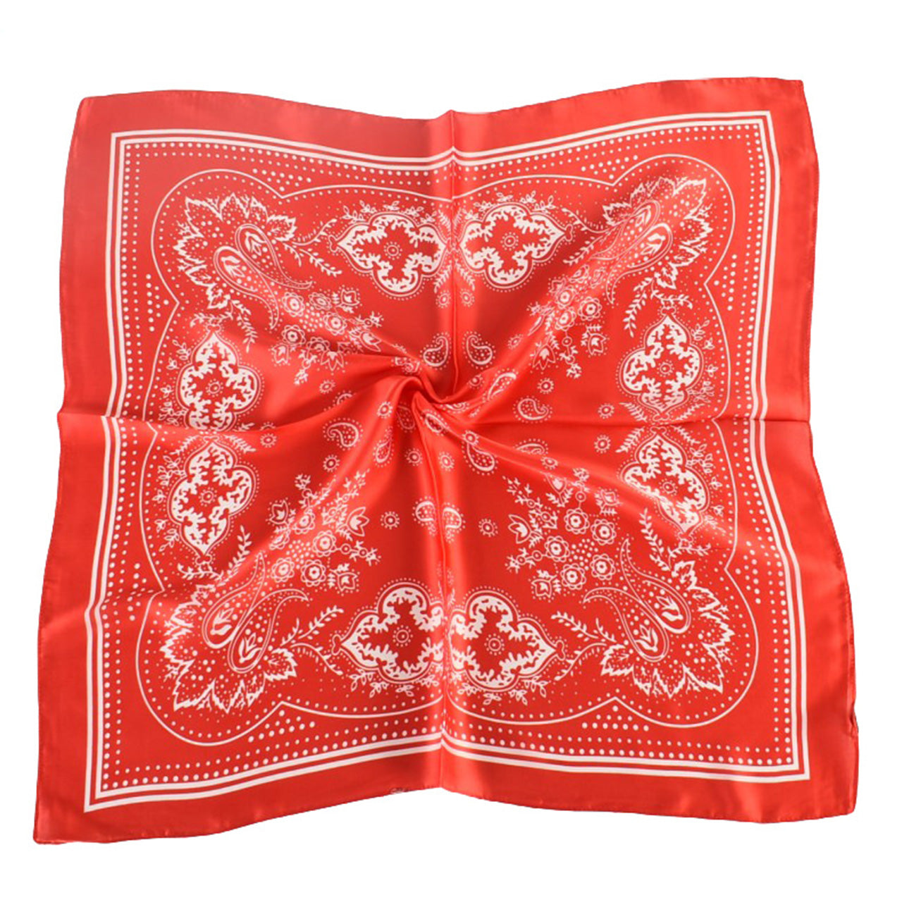 Vintage Paisley Square Red Bandana