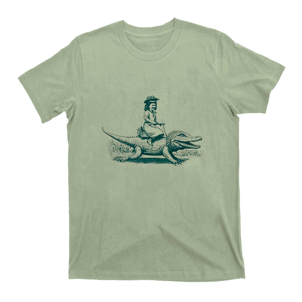 Girl Riding an Alligator T-Shirts