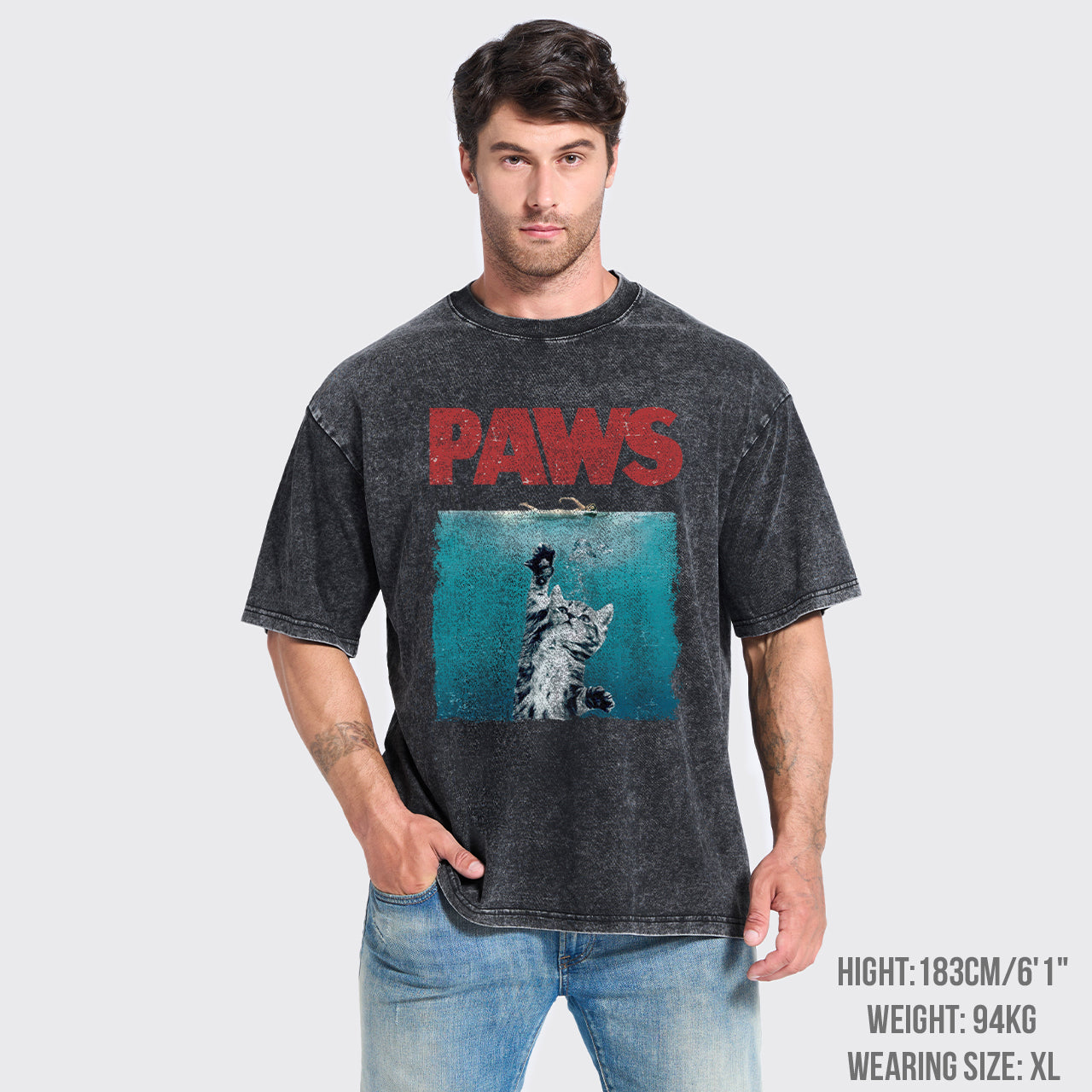 Paws Kitten Jaws Garment-dye Tees