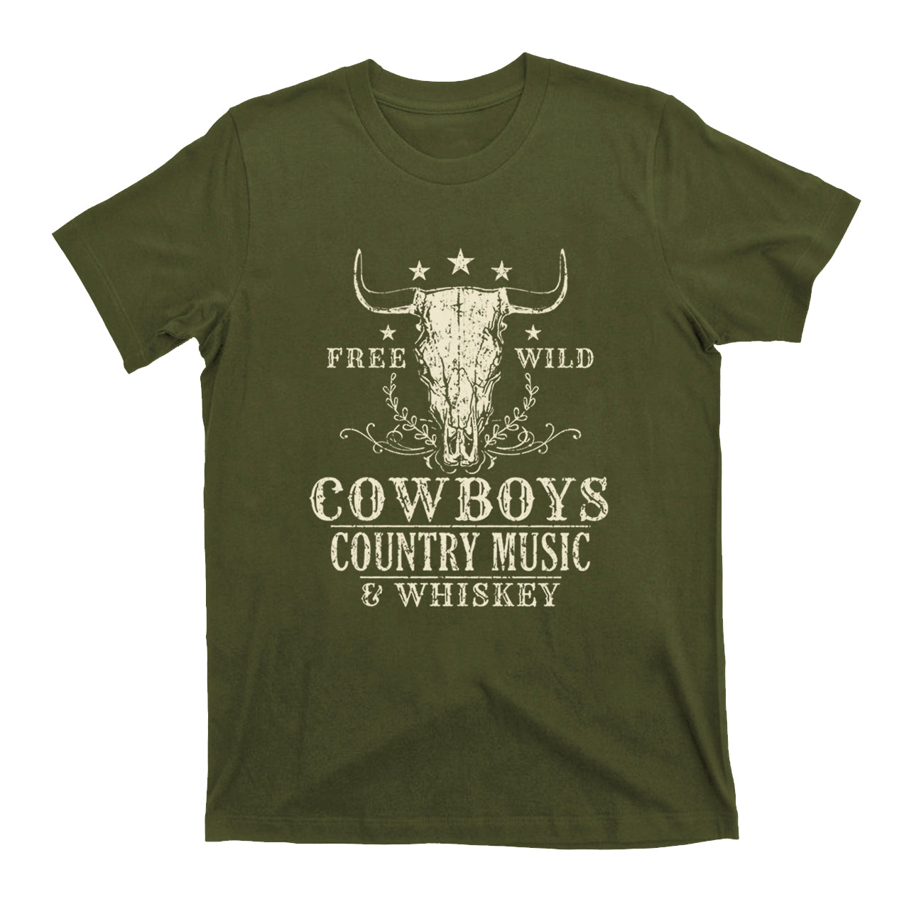 Free Wild Cowboy Whiskey T-Shirts