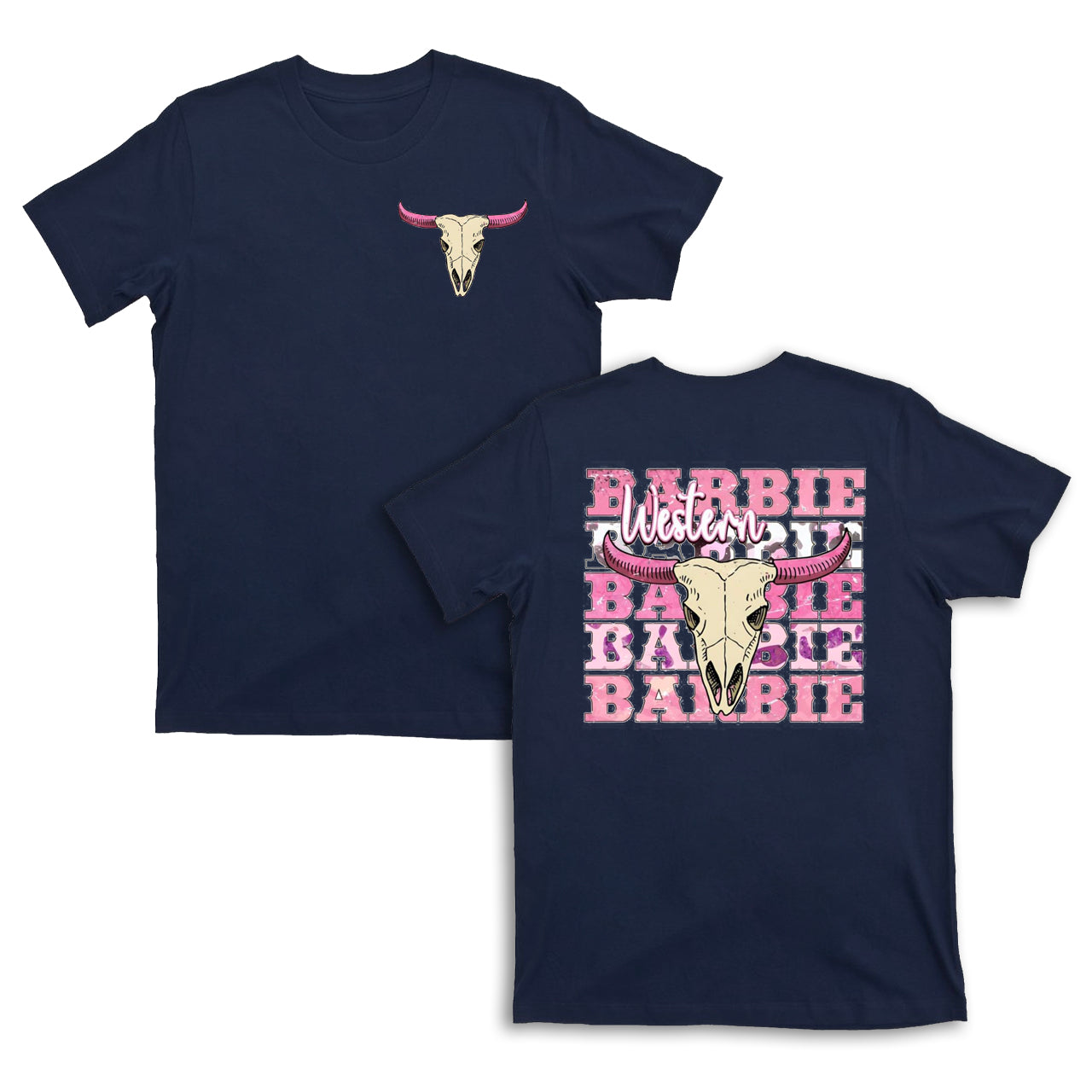 Barbie Cow Bull Cowgirl T-Shirts