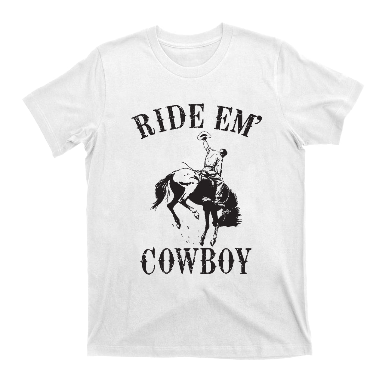Cowboys taming wild horses EM'  T-Shirts