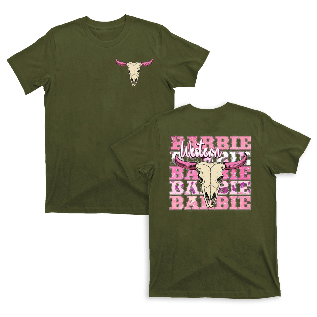 Barbie Cow Bull Cowgirl T-Shirts