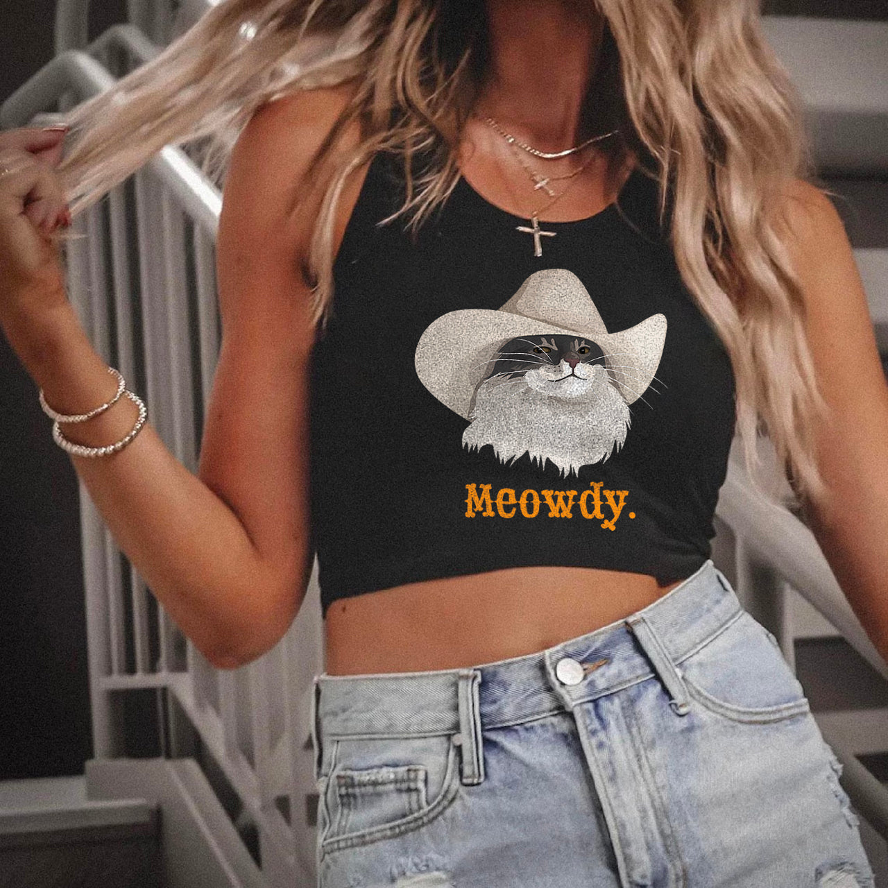 Meowdy Cat Tank Top