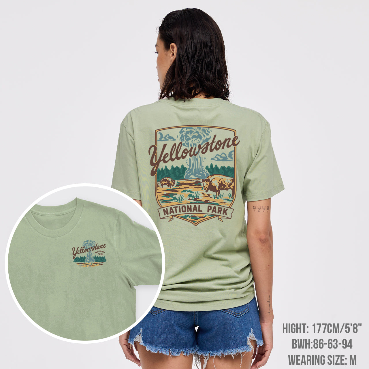Yellowstone Vintage Illustration T-Shirts