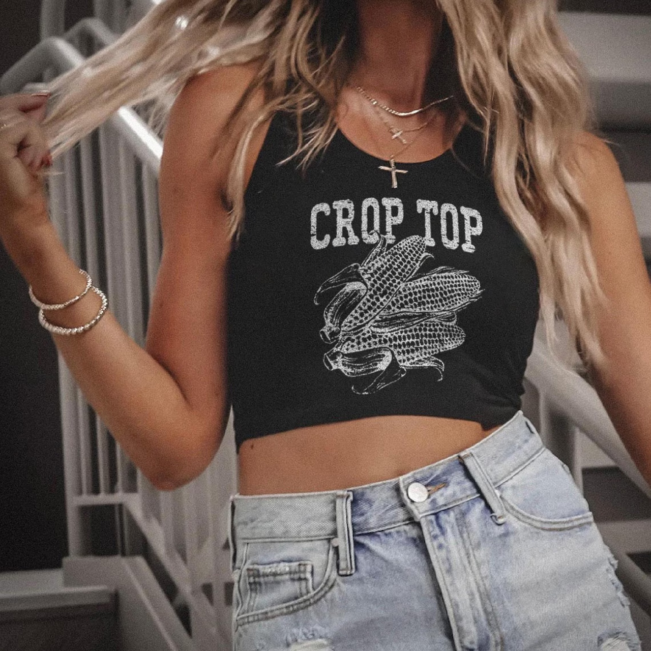 Crop Top Corn Tank Top