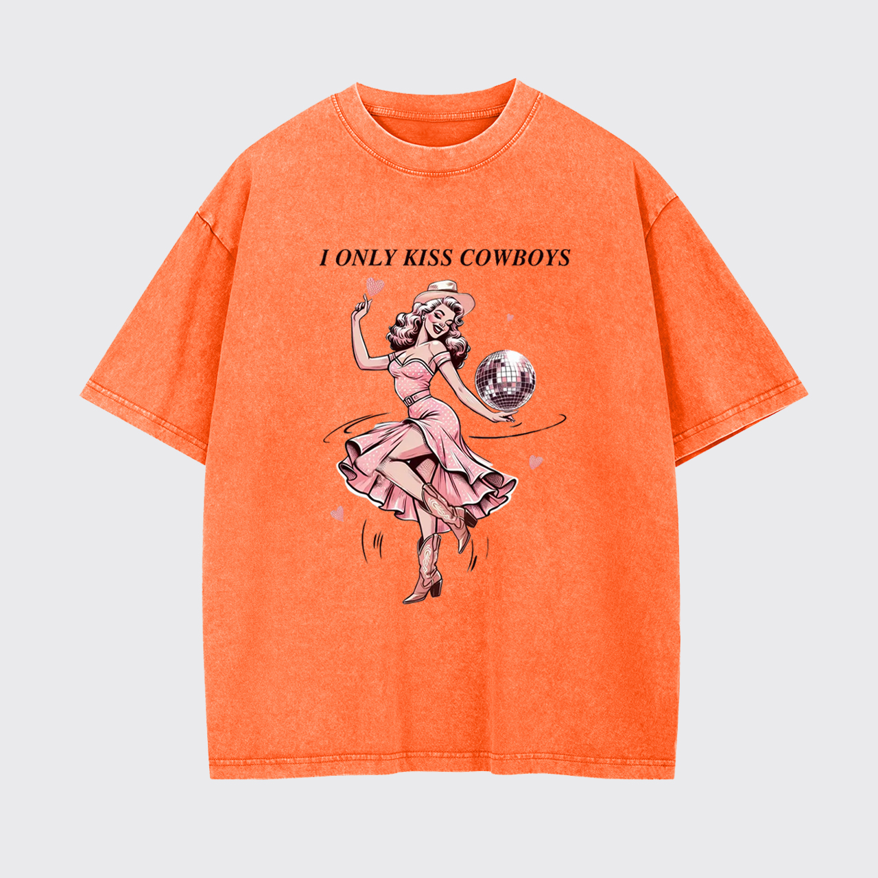 I Only Kiss Cowboys Garment-dye Tees
