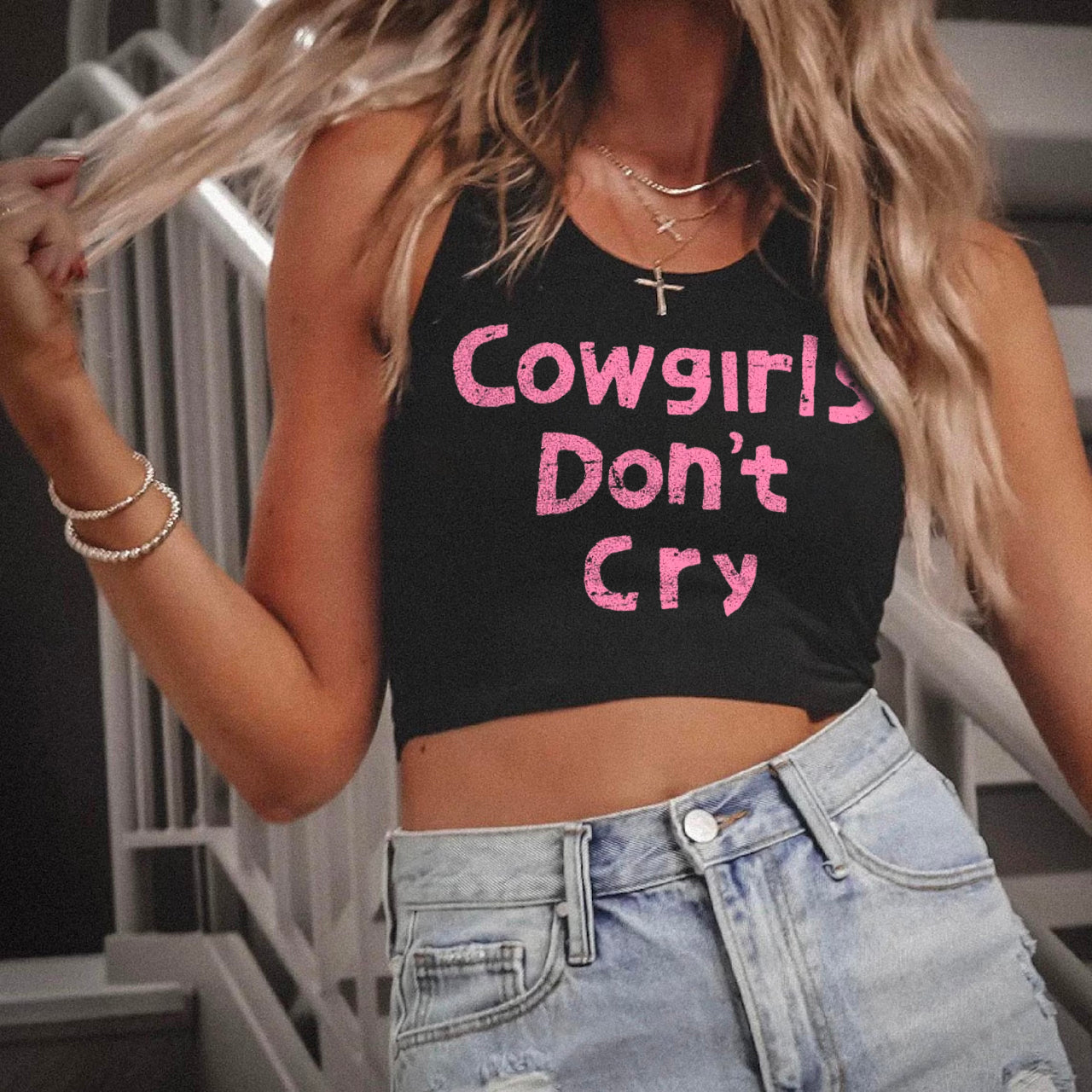 Cowgirls Don't Cry Tank Top