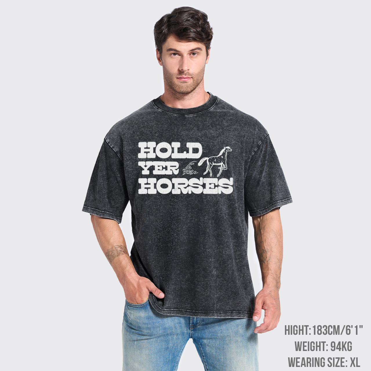 Hold Yer Horses Garment-dye Tees