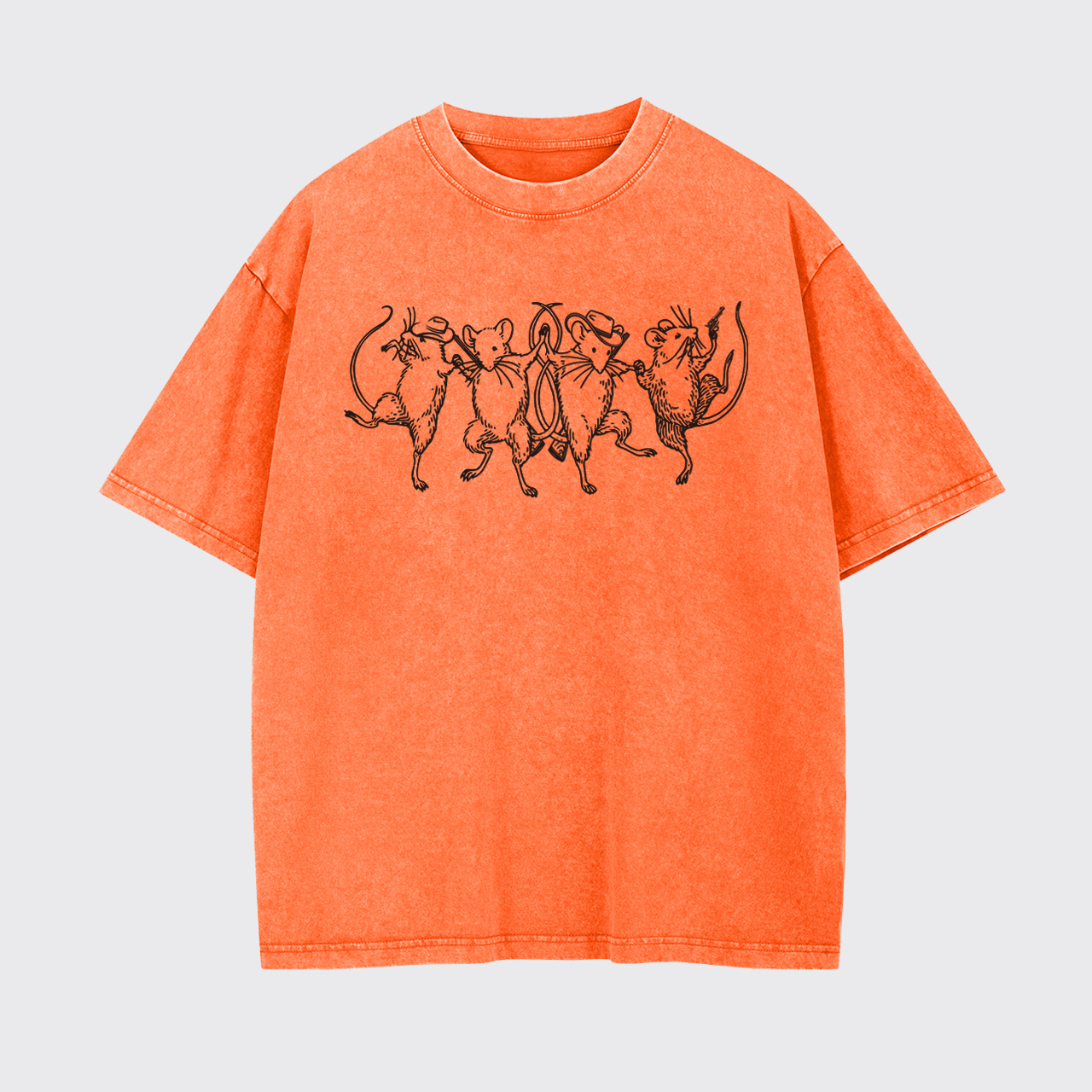 Dancing Cowboy Rats Garment-dye Tees