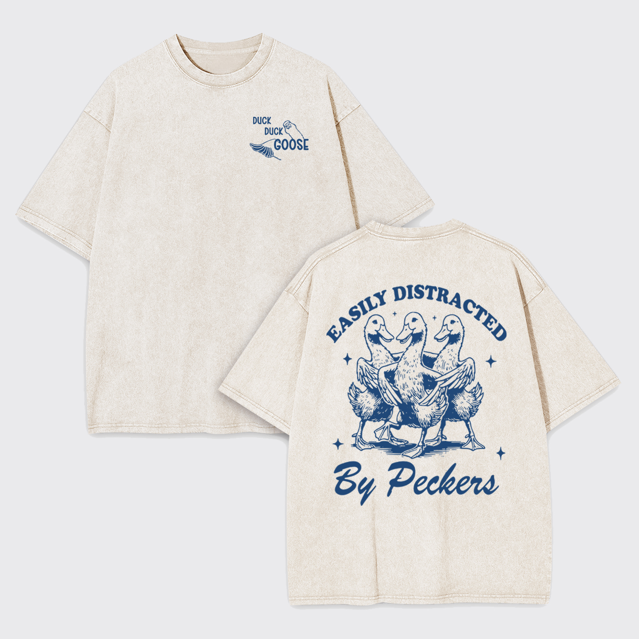 Easily Distracted Funny Garment-dye Tees