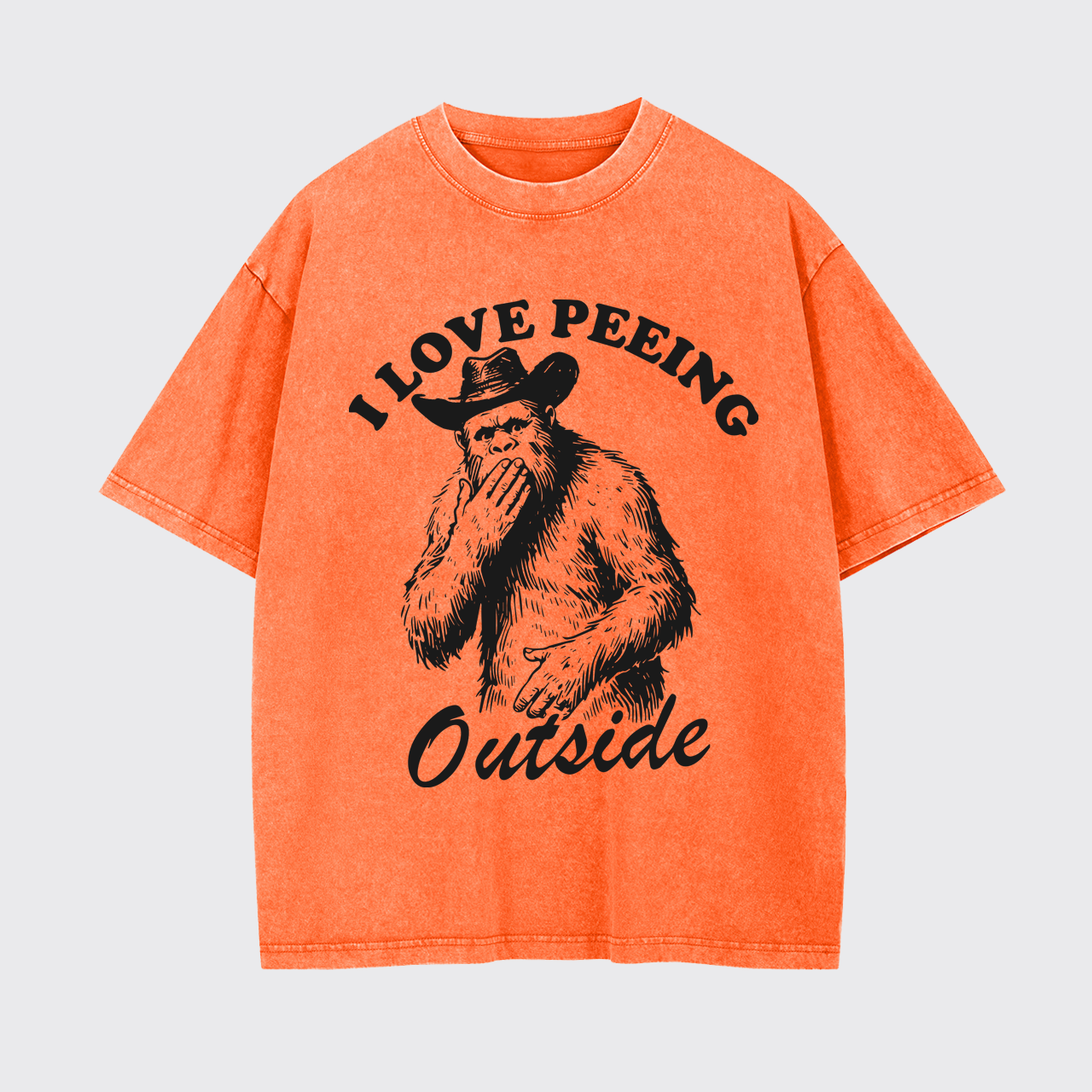 Funny Camping I Love Peeing Outside Garment-dye Tees