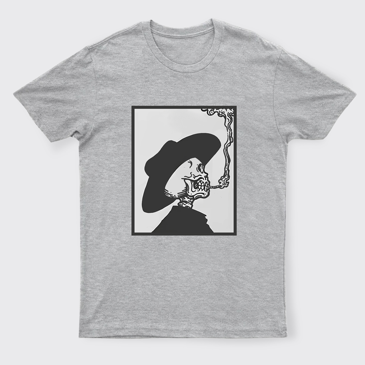Smoking Cowboy Skeleton T-Shirts