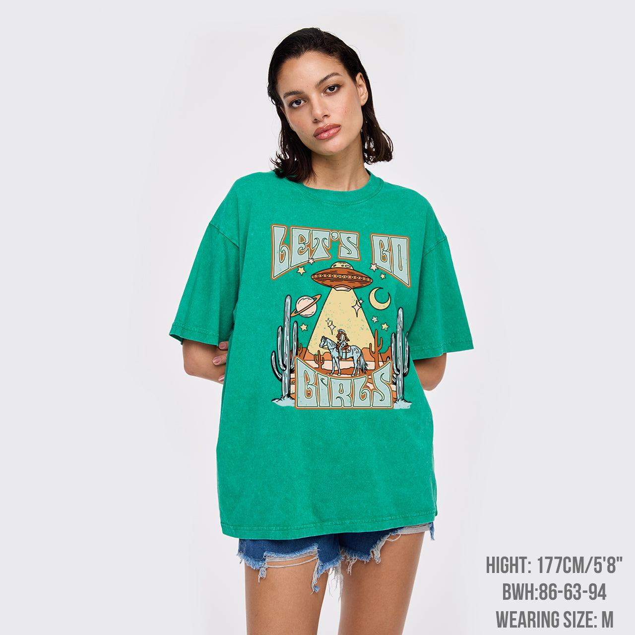 Cowgirls And Flying Saucers Garment-dye Tees