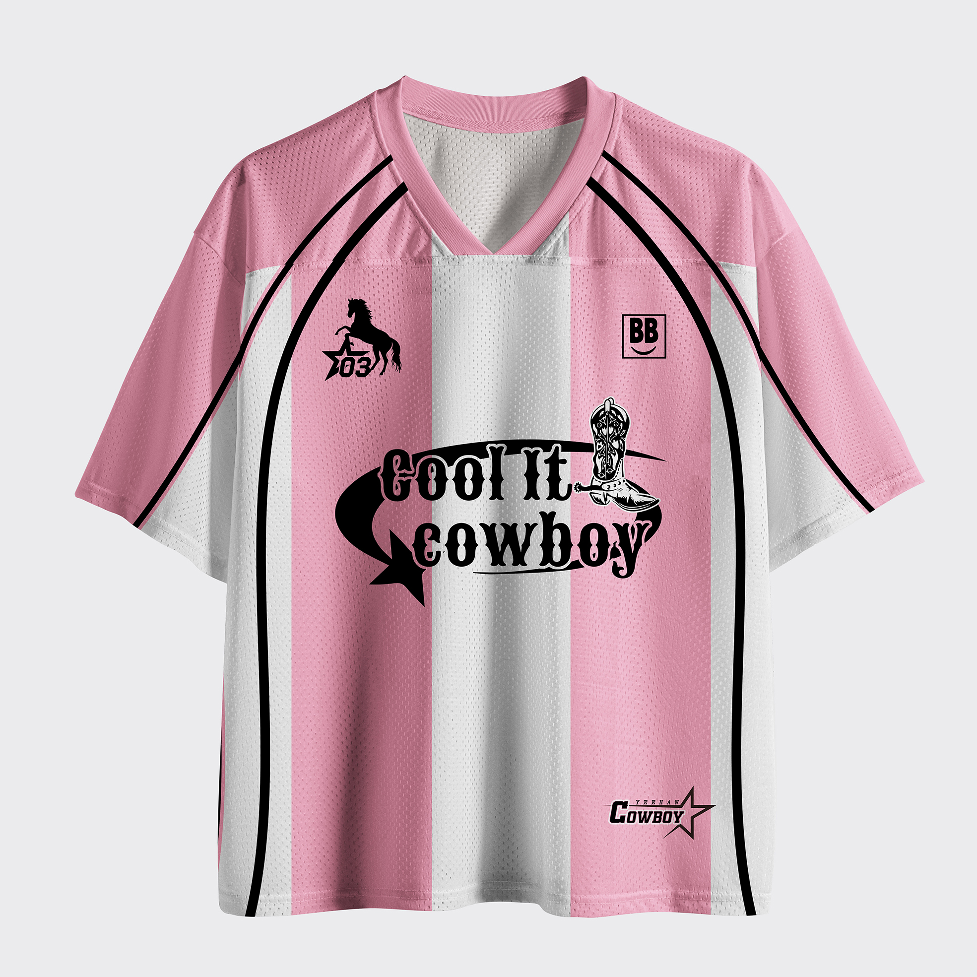 Personalized Cool It Cowboy Mesh Jersey