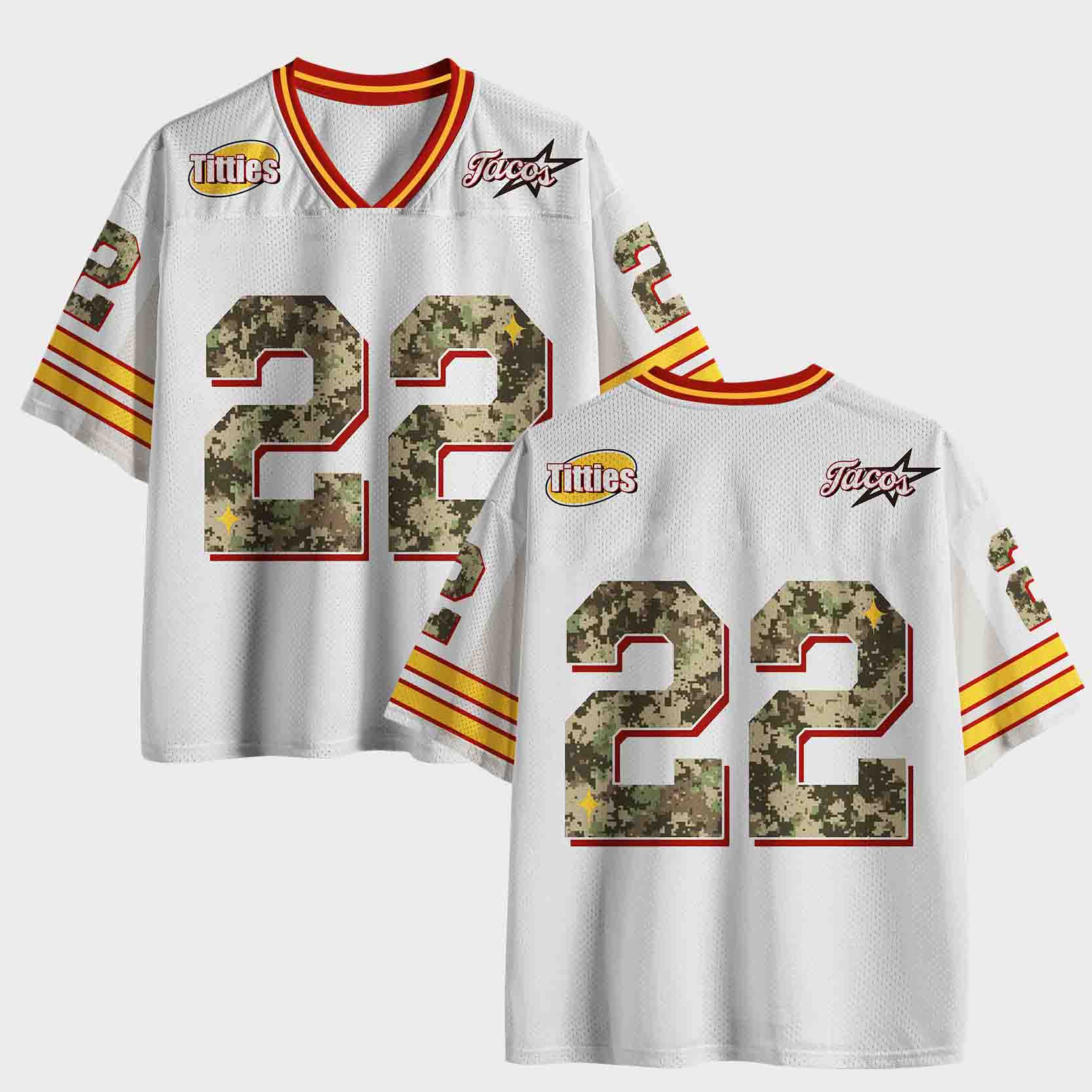 Personalized Camo Number Mesh Jersey