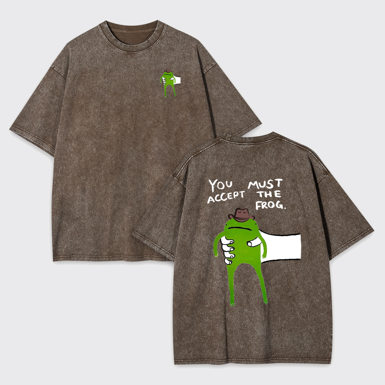 You Must Accept The Cowboy Frog Garment-dye Tees