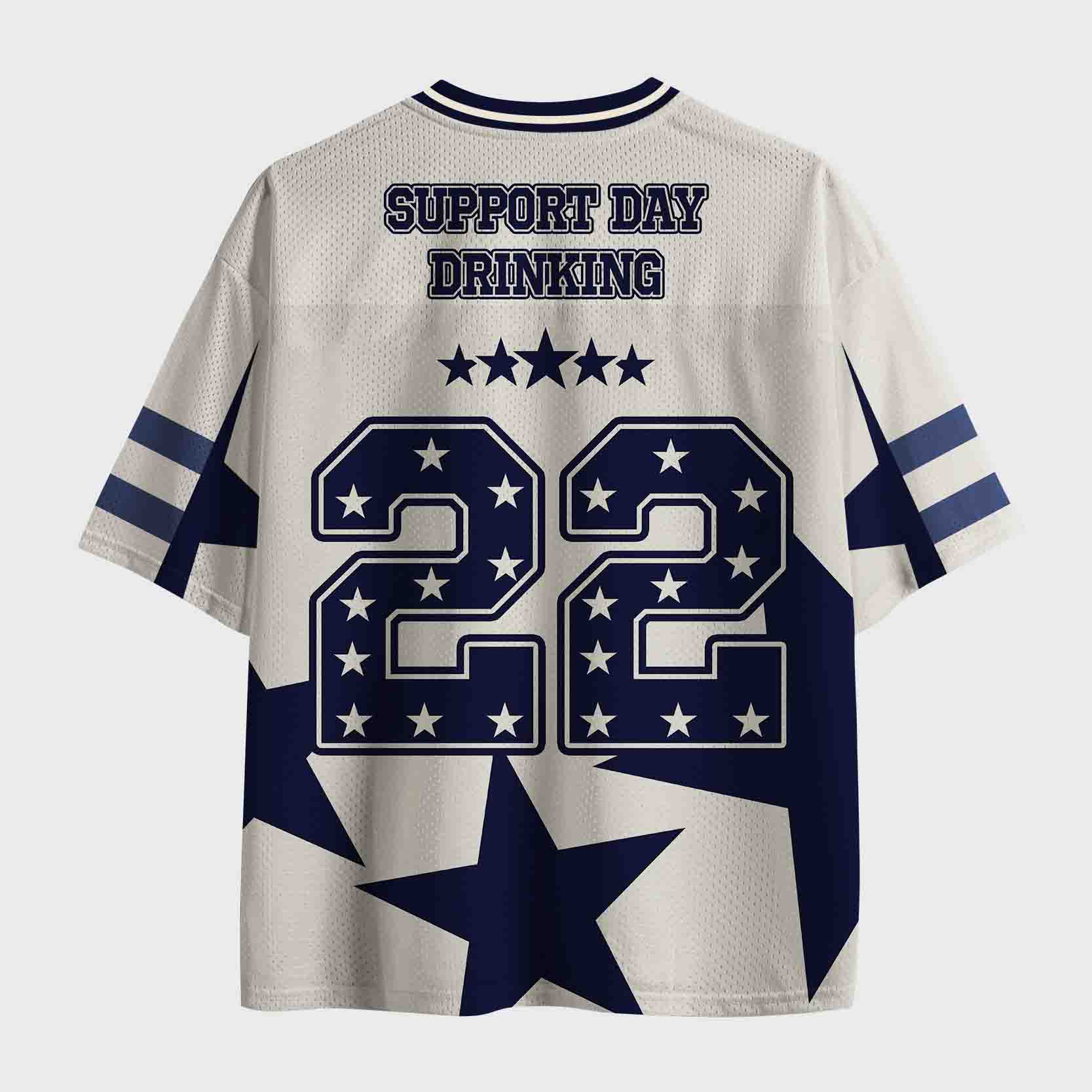Personalized Day Drinking Star Mesh Jersey