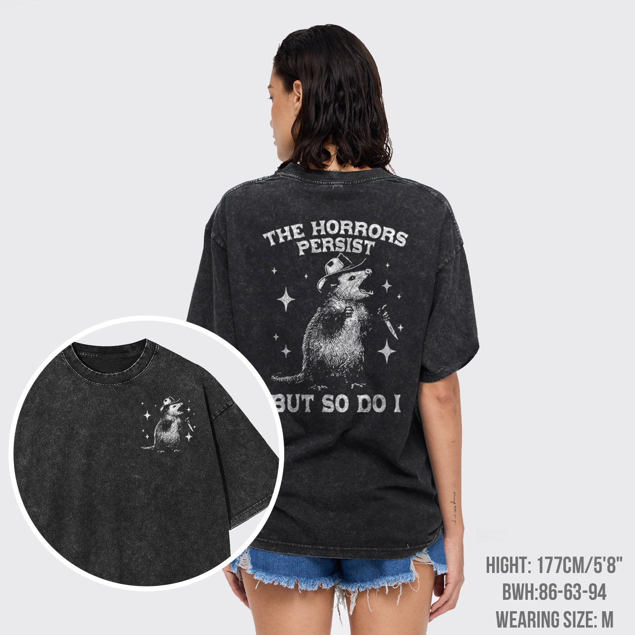 The Horrors Persist But So Do I Garment-dye Tees