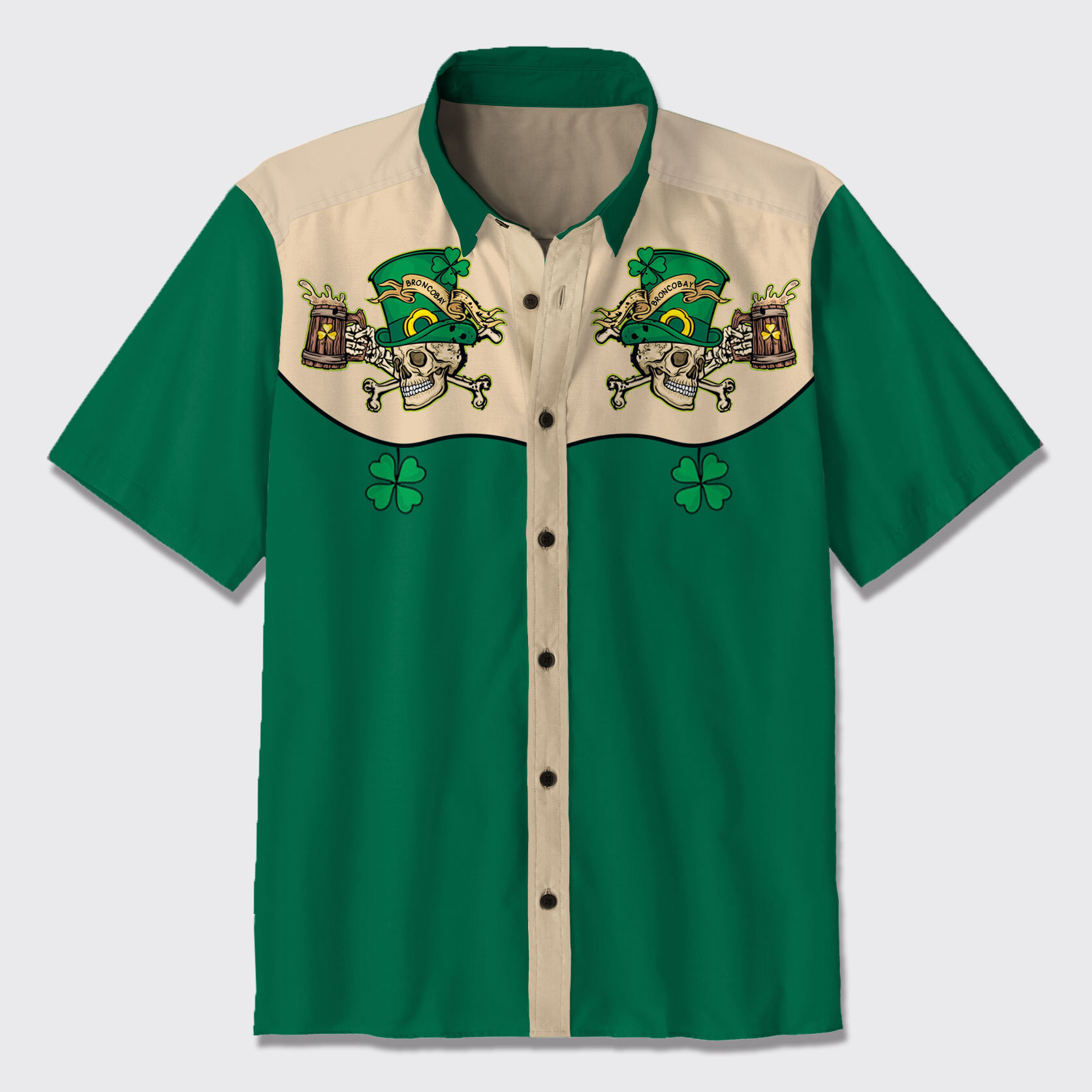 Beer St. Patrick Button Up Shirts